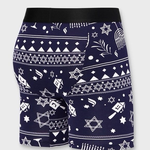 Fabletics Navy and White Festive Boxer Briefs - Picture 2 of 4